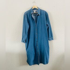 NorthStyle Blue Denim Midi Dress